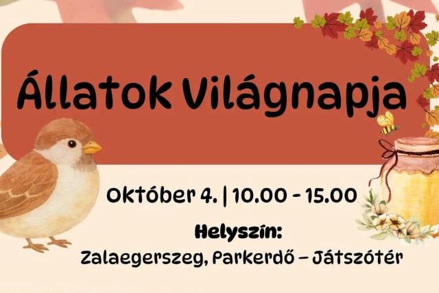 Állatok világnapja a zalaegerszegi Parkerdőben