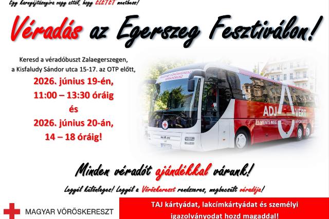 Véradás az EgerszegFeszten