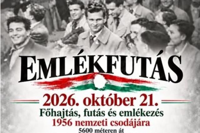 5600 méteres emlékfutással tisztelegnek 1956 hősei előtt Zalaegerszegen