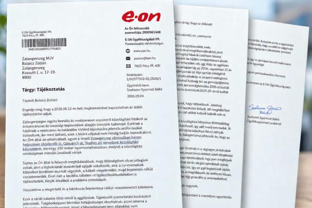 Visszatérő közvilágítási hibák Zalaegerszegen: válaszolt az E.ON