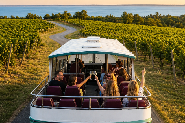 Indul az ország első hop-on hop-off borbusza a Balatonnál