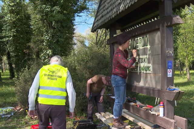Környezetszépítő akciót szervezett a Magyar Kétfarkú Kutya Párt