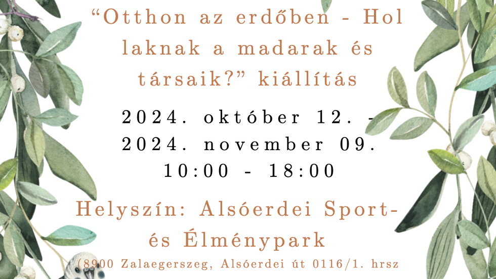 Otthon az erdben – killts az Alserdei Sport- s lmnyparkban