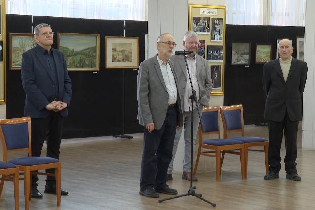 Amatőr festők a színházban – Pintér József munkáiból nyílt kiállítás