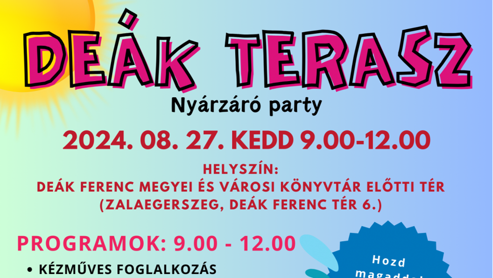 Dek Terasz – Nyrzr party