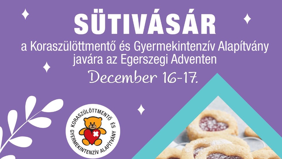 Stivsr a Koraszlttment s Gyermekintenzv Alaptvny javra az Egerszegi Adventen