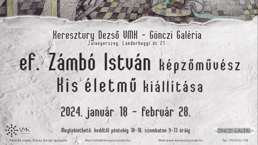 Ef. Zmb Istvn zalaegerszegi killtsnak megnyitja 