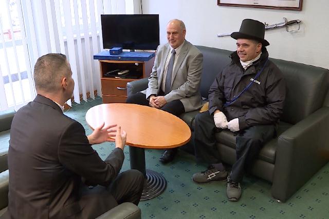 Kéményseprő hozta a szerencsét idén is Zalaegerszegnek