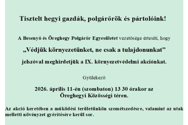 Környezetvédelmi akció