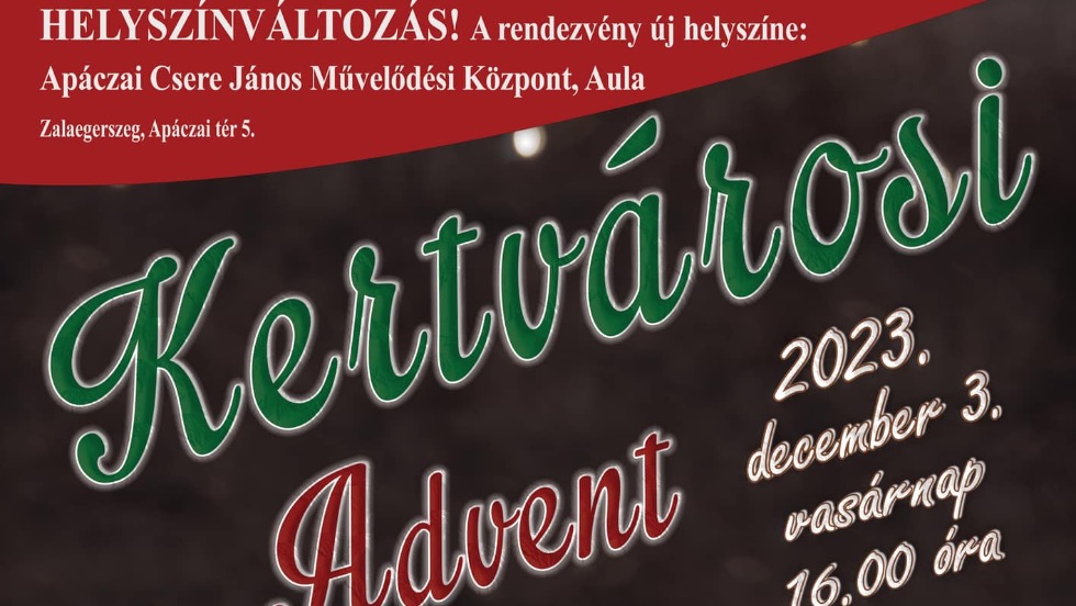 Kertvrosi Advent – helysznvltozs a vrhat idjrs miatt