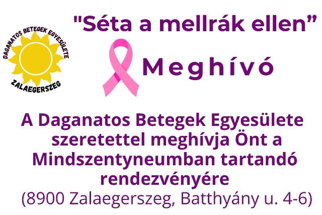 Séta a mellrák ellen – figyelemfelhívó rendezvény Zalaegerszegen