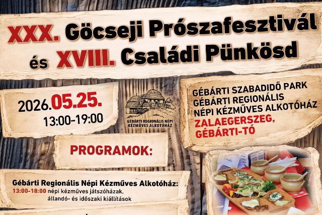 XXX. Göcseji Prószafesztivál és XVIII. Családi Pünkösd