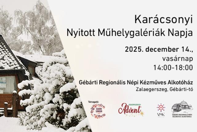 Karácsonyi Nyitott Műhelygalériák Napja
