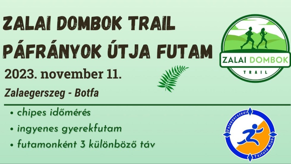 Zalai Dombok Trail: lehet nevezni a Pfrnyok tja futamra 