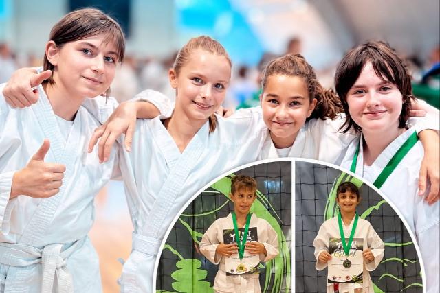 Tizenegy érmet szereztek Ajkán a Kertvárosi Karate Suli versenyzői