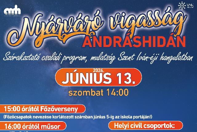 Nyárváró Vigasság Andráshidán 2026
