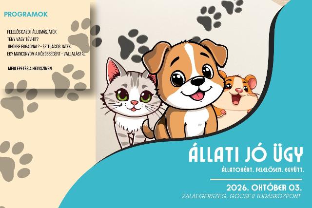 Állati Jó Ügy: interaktív program Zalaegerszegen az állatbarát és felelős közösségért