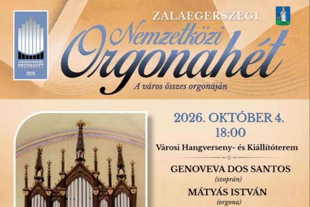 A Zalaegerszegi Nemzetközi Orgonahét záróhangversenye