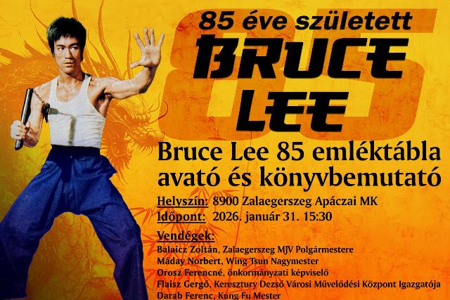Bruce Lee 85 – emléktábla-avató és könyvbemutató Zalaegerszegen