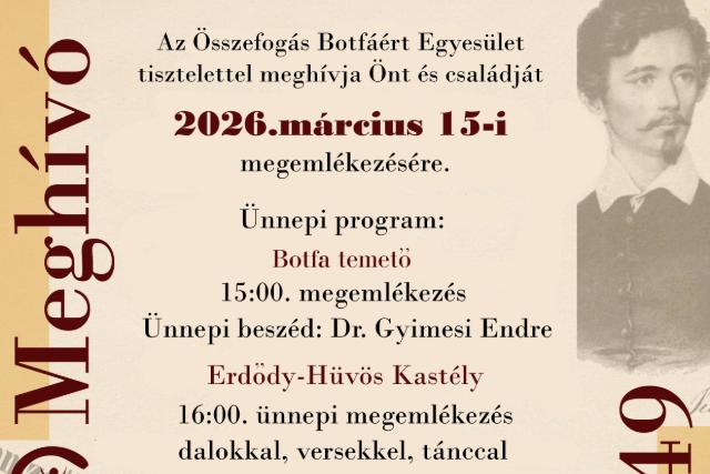 1848-ra emlékeznek Botfán