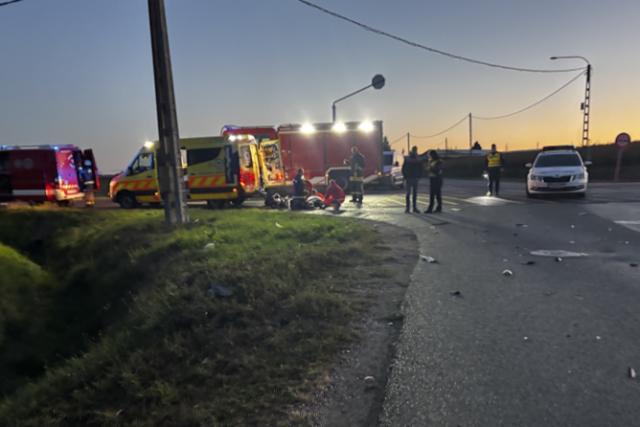 Súlyos baleset Zalaegerszegen: a helyszínen újraélesztették a motorost – Frissítve