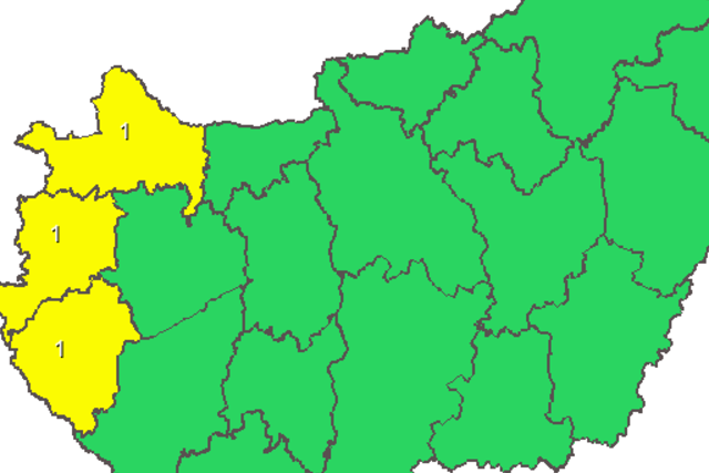 Citromsárga riasztás Zalára