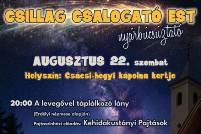 Hétvégi csillaglesre várják az érdeklődőket