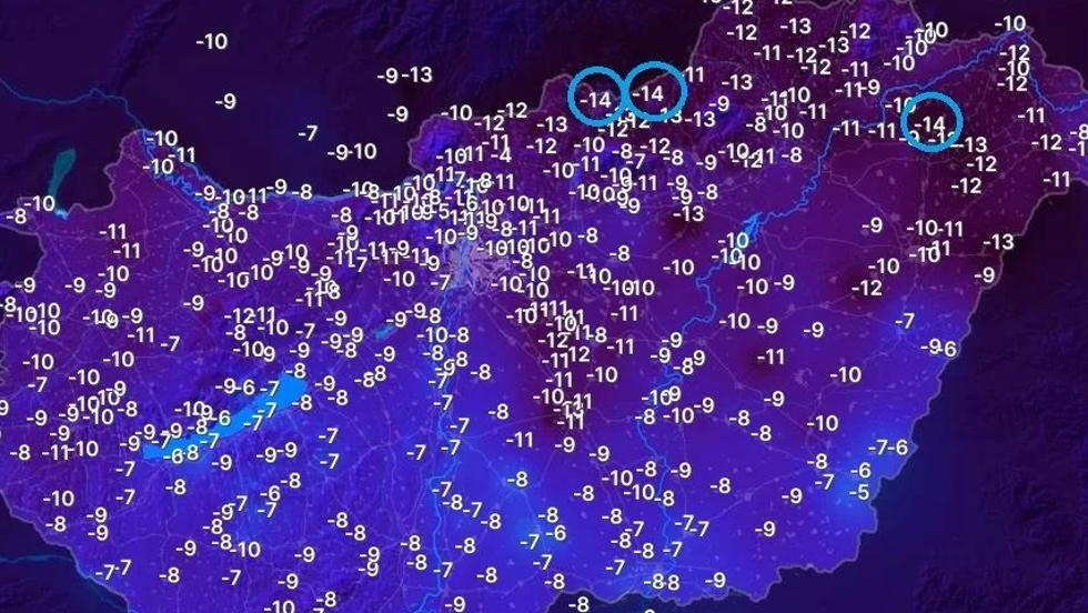 Az elmlt jszaka volt az idei tl eddigi leghidegebb jszakja