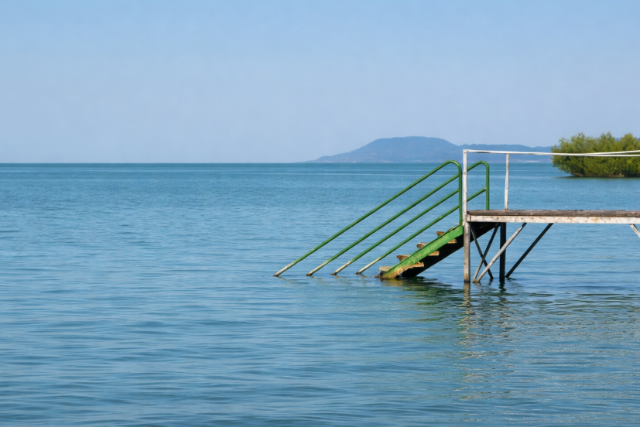 Sokan már be is merészkedtek: ilyen meleg most a Balaton