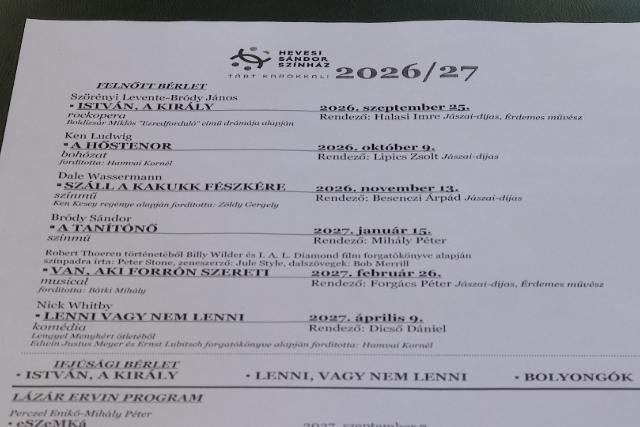 Munka a kulisszák mögött: már az új évadra készül a Hevesi Sándor Színház