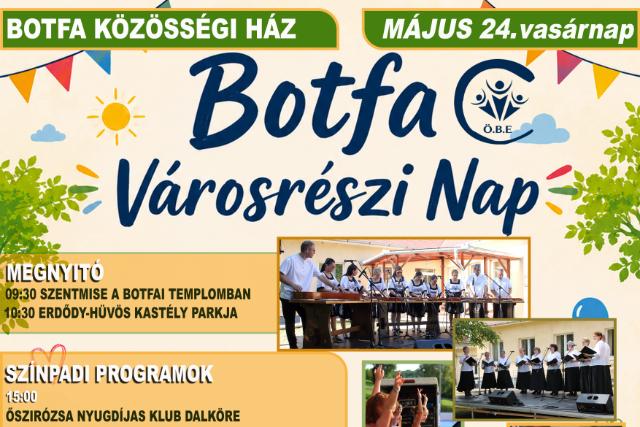 Botfa városrészi nap: színes programokkal várják az érdeklődőket