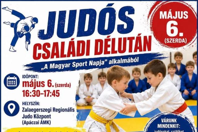 Judós családi délután és régiós edzés a Magyar Sport Napján Zalaegerszegen