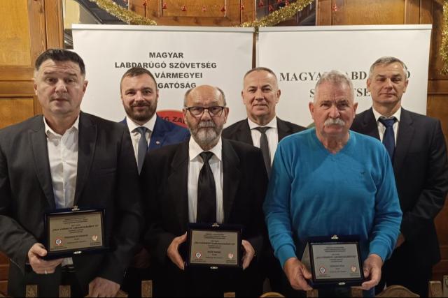 Hárman kapták meg az idei Zala Vármegye Labdarúgásáért-díjat